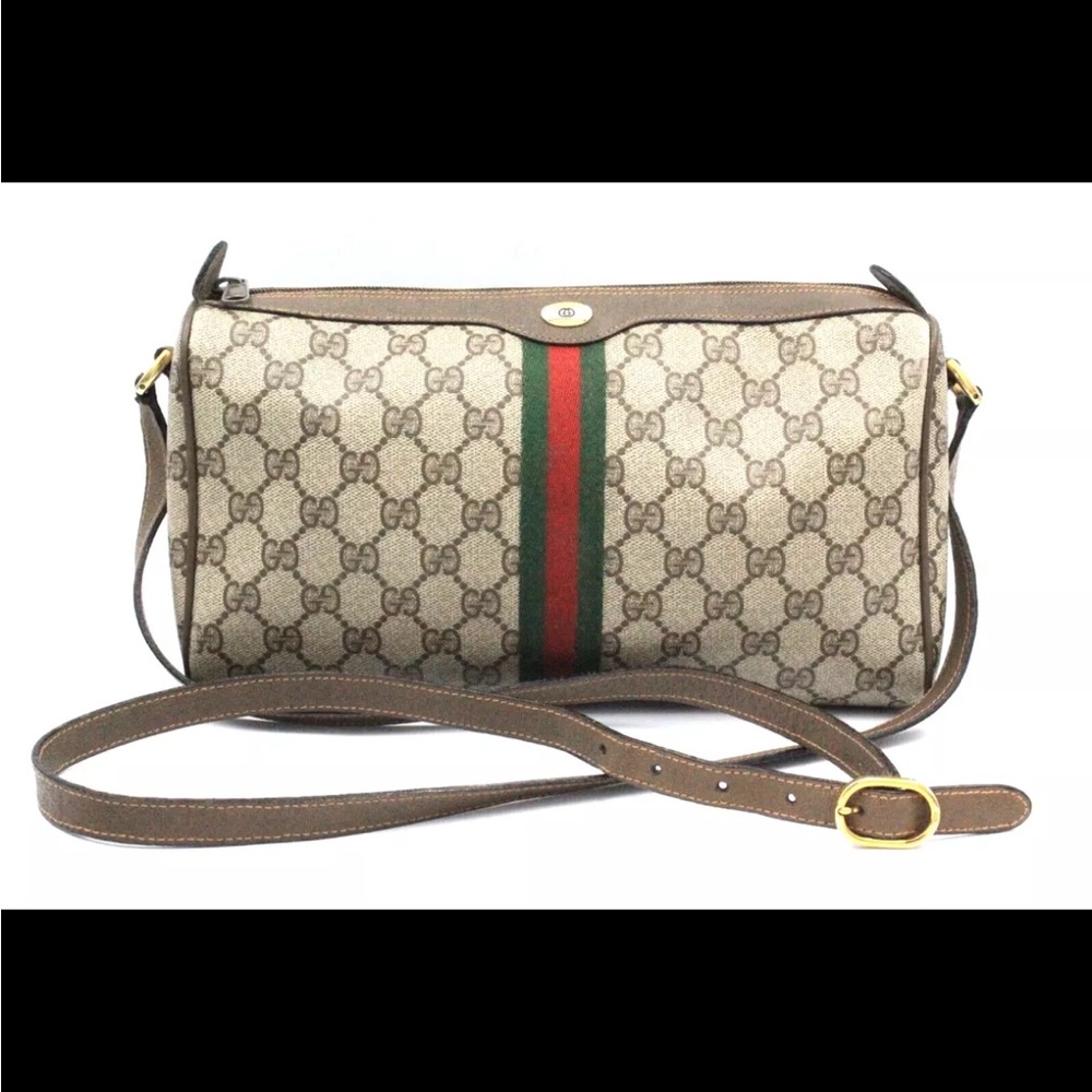 Vintage authentic classic Gucci Monogrammed GG Supreme 1970s purse
